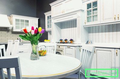 Valkoinen keittiösuunnittelu klassiseen tyyliin: design-ominaisuudet, 100+ valokuvakuvaa